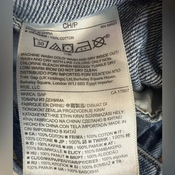 Gap Jean Jacket 1989 Women Classic Denim Jacket 100% Cotton Blue Wash Size Small - Picture 3 of 6